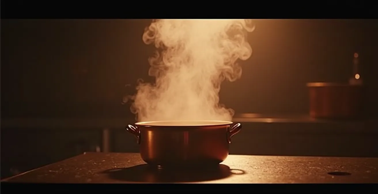 Processus d'évaporation de l'alcool lors du flambage en pâtisserie