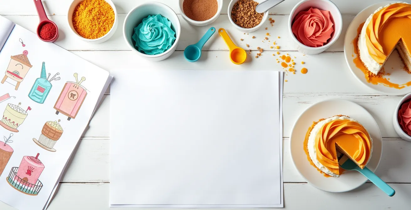 Processus créatif de conception d'un gâteau à thème pour enfant